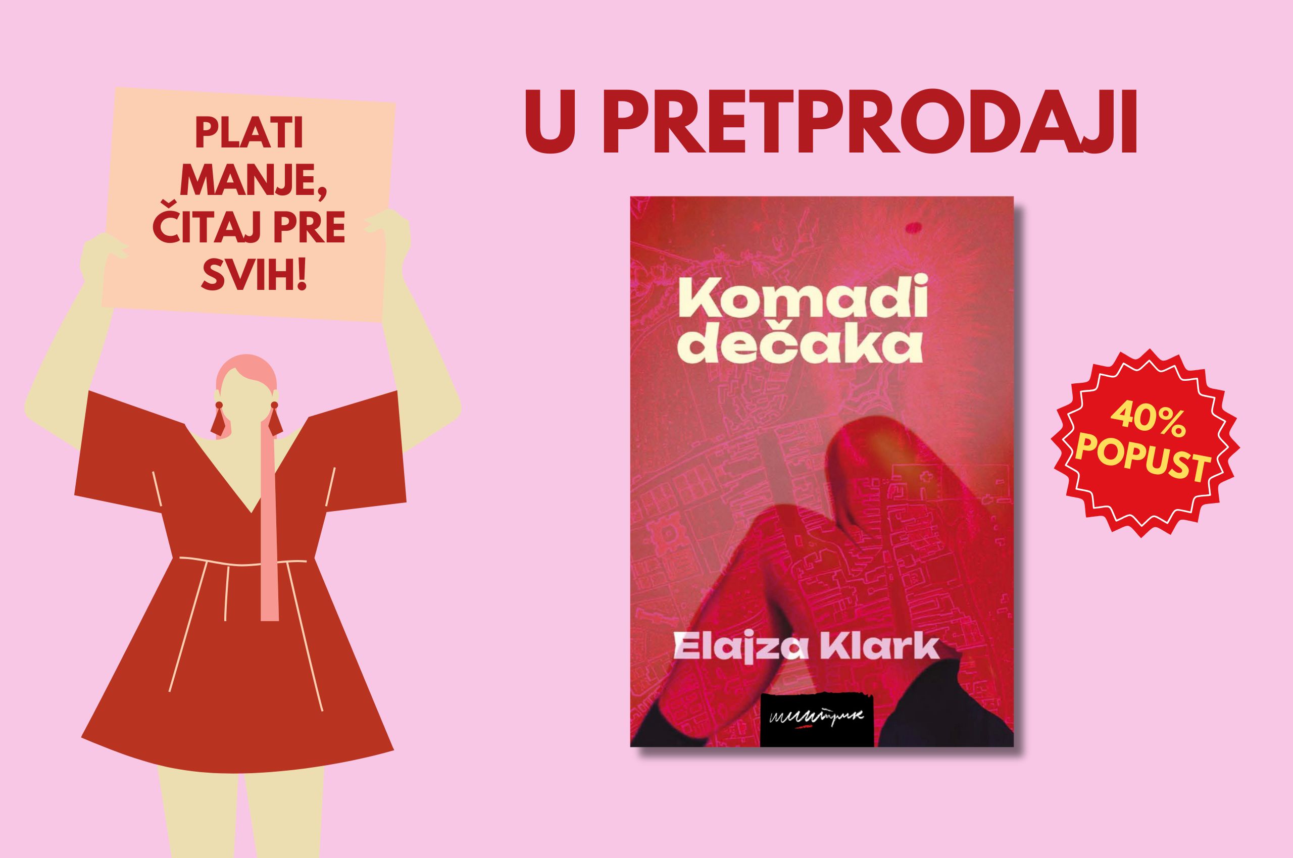 Plati manje – čitaj pre svih: u pretprodaji je roman „Komadi dečaka” Elajze Klark