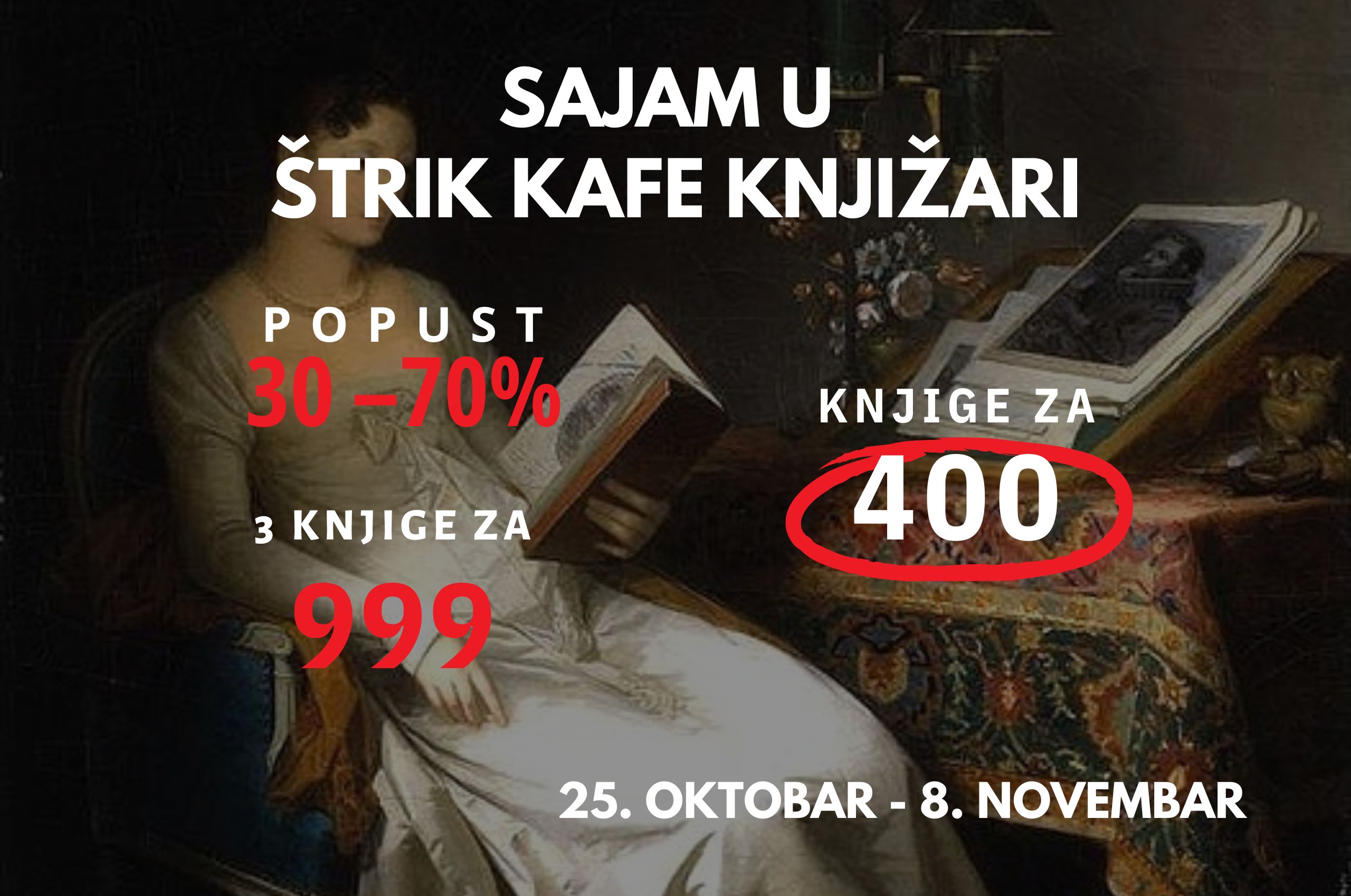 Sajam knjiga još uvek traje u Štrik kafe knjižari!