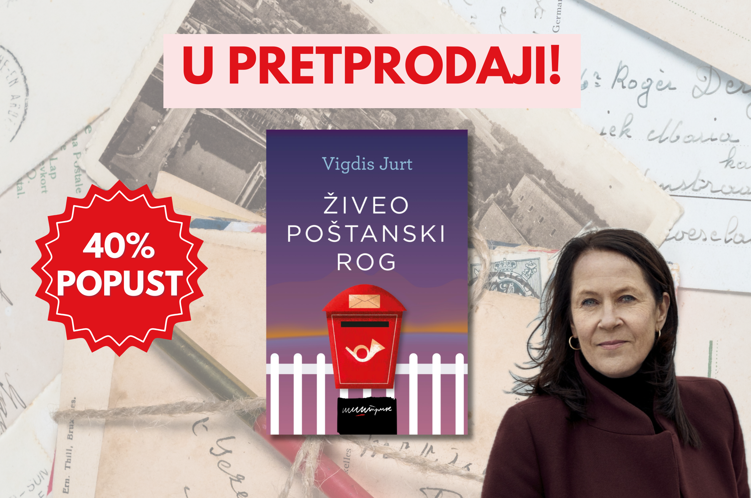 Plati manje – čitaj pre svih: U pretprodaji je roman „Živeo poštanski rog!”, Vigdis Jurt
