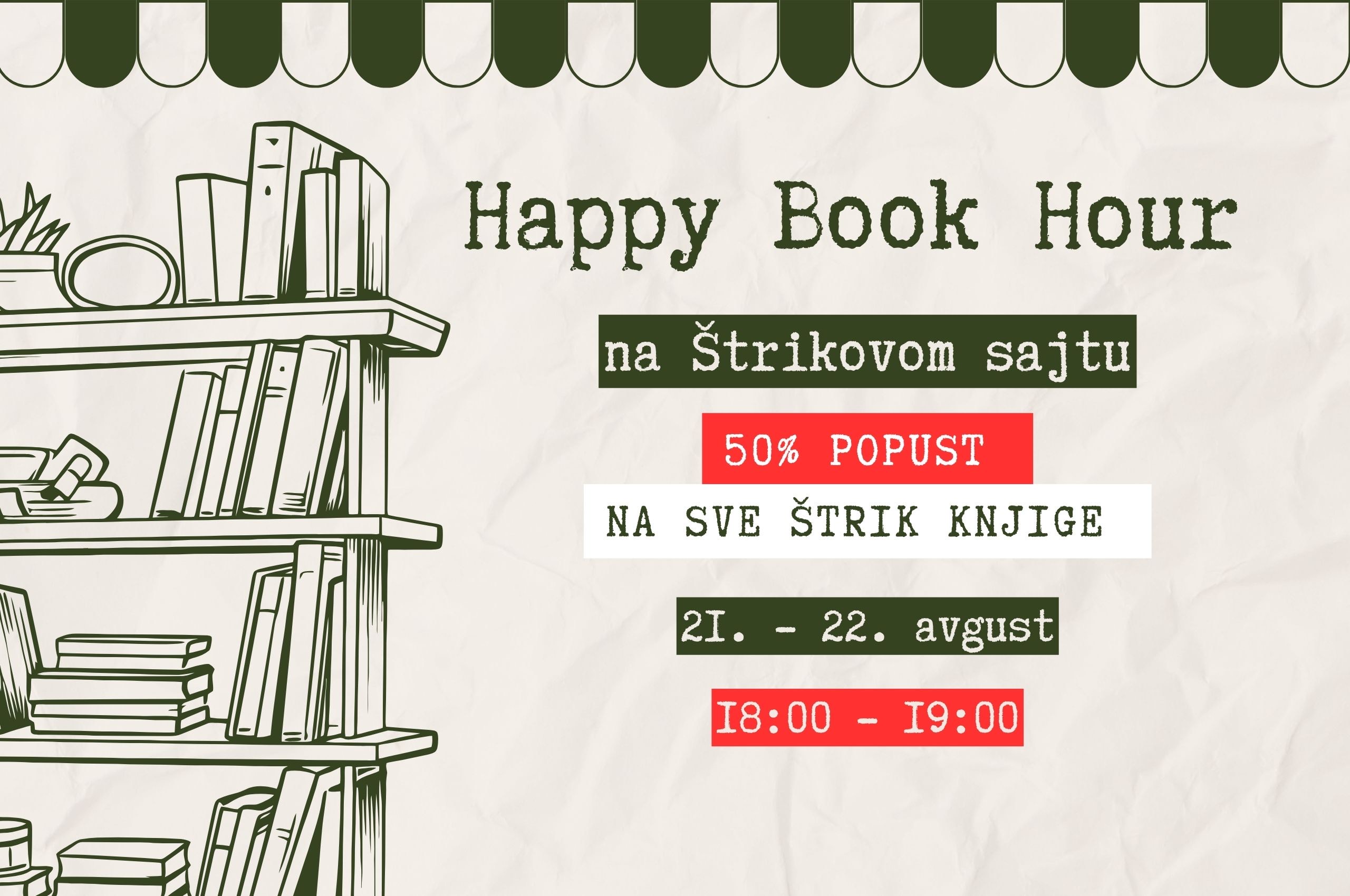 Happy Book Hour stiže i na Štrikov sajt