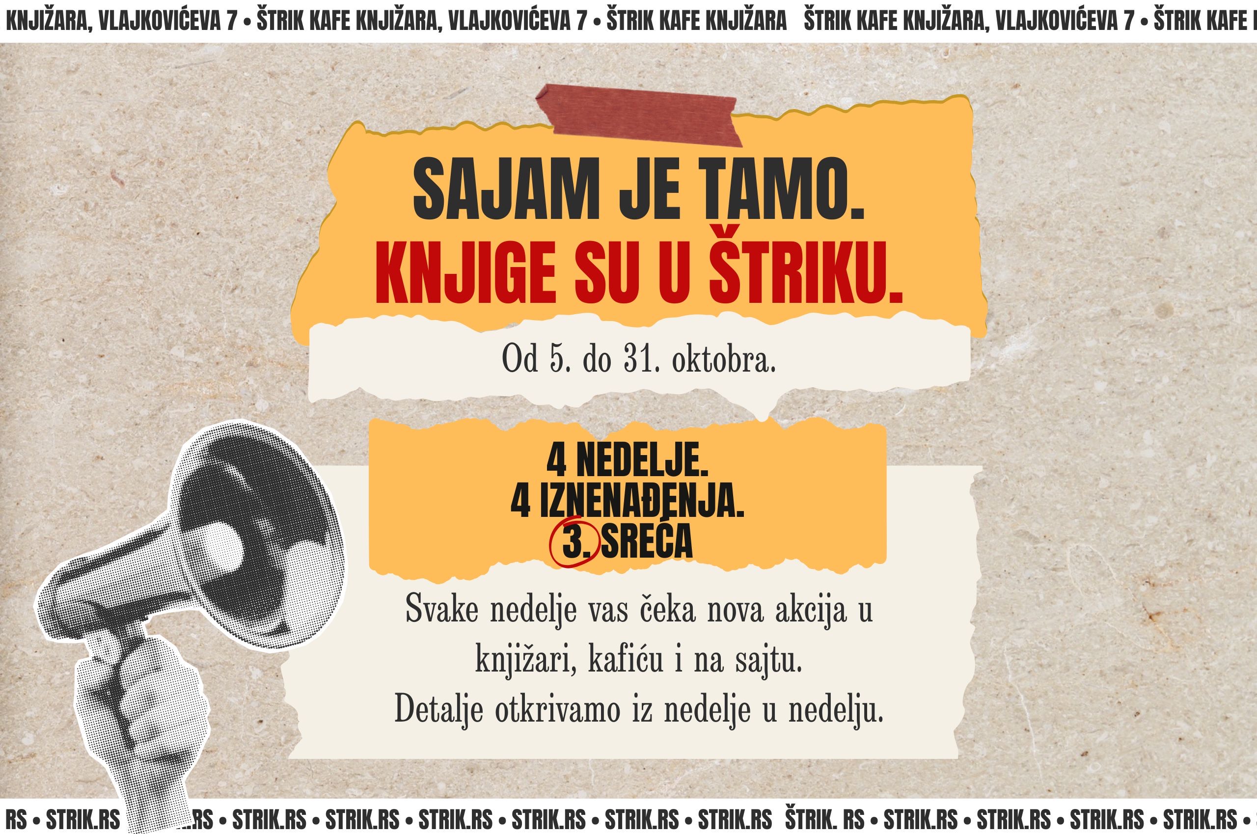 Sajam je tamo, knjige su u Štriku!